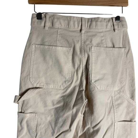 Wilfred Free Aritzia Brennan Birch Cream High Rise Utility Straight Leg Pants 2 - Picture 8 of 12